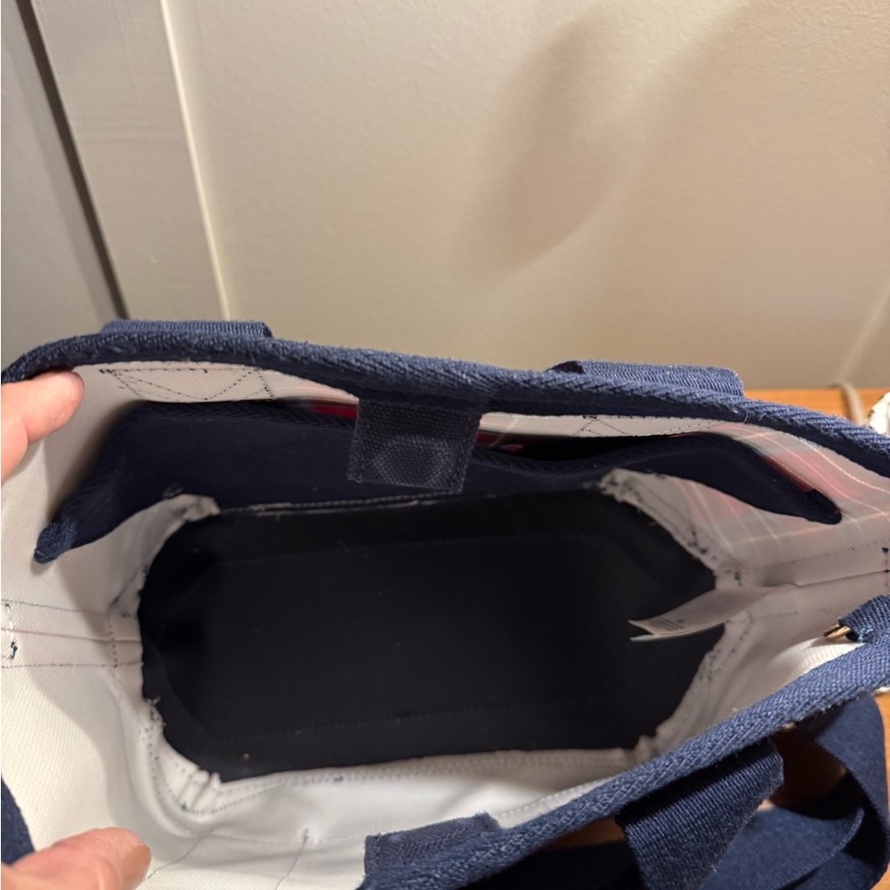 Vineyard Vines Plaid Tote in Red and Blue - Picture 3 of 5